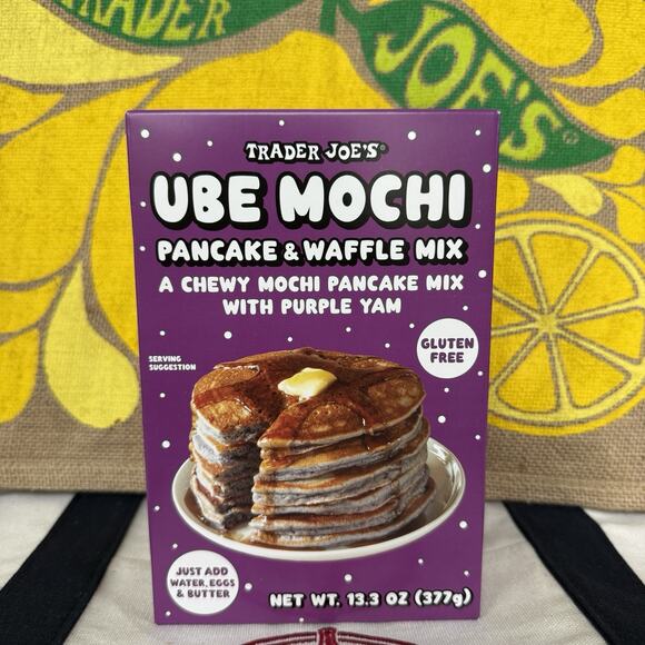Trader Joe’s Ube Mochi Pancake & Waffle Mix Gluten-Free Limited Edition - Picture 3 of 3